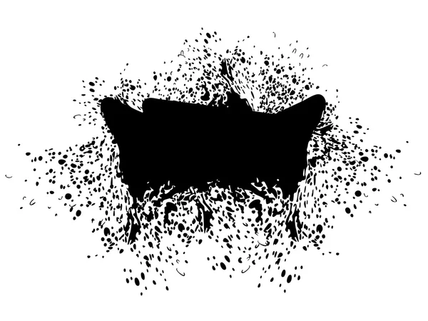 Grunge Black Splatter — Stockvector