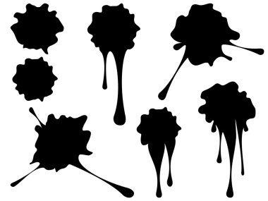 Grunge siyah sıçramak