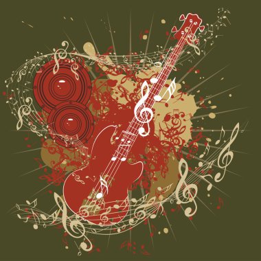gitar müzik poster