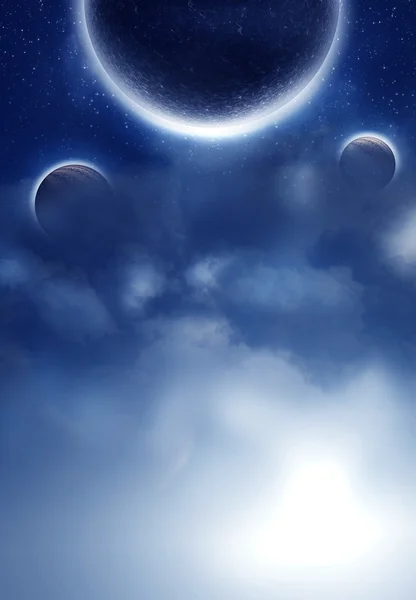 Planets in the Clouds — Stock Photo, Image