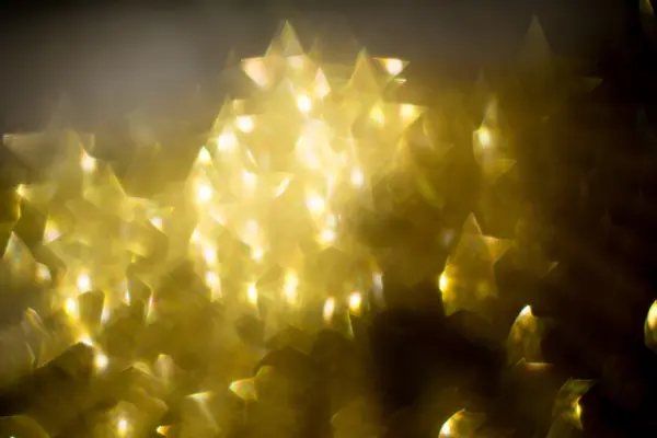 Estrella dorada en forma de Bokeh — Foto de Stock