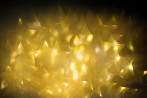 Złota gwiazda kształt Bokeh — Zdjęcie stockowe
