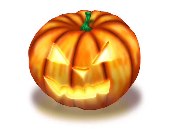 Zucca spaventosa di Halloween — Foto Stock