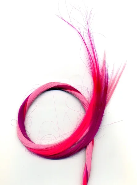 Färgglada syntetiska hårstrån — Stockfoto