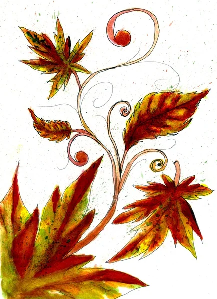 Leaves Ornament Background — Fotografie, imagine de stoc