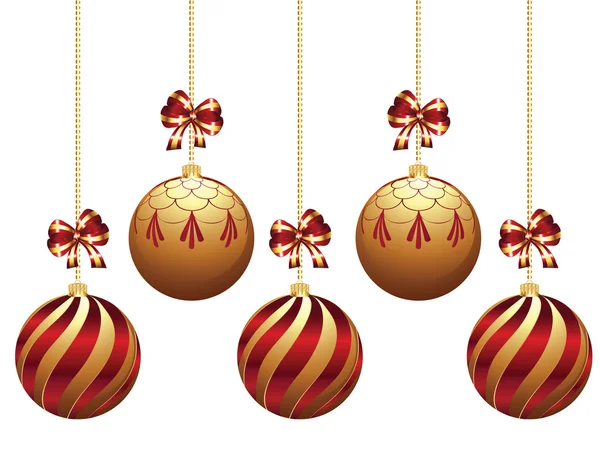 Bolas decorativas de Navidad — Archivo Imágenes Vectoriales