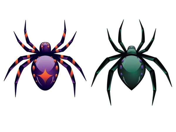 Dibujos animados halloween spider — Vector de stock