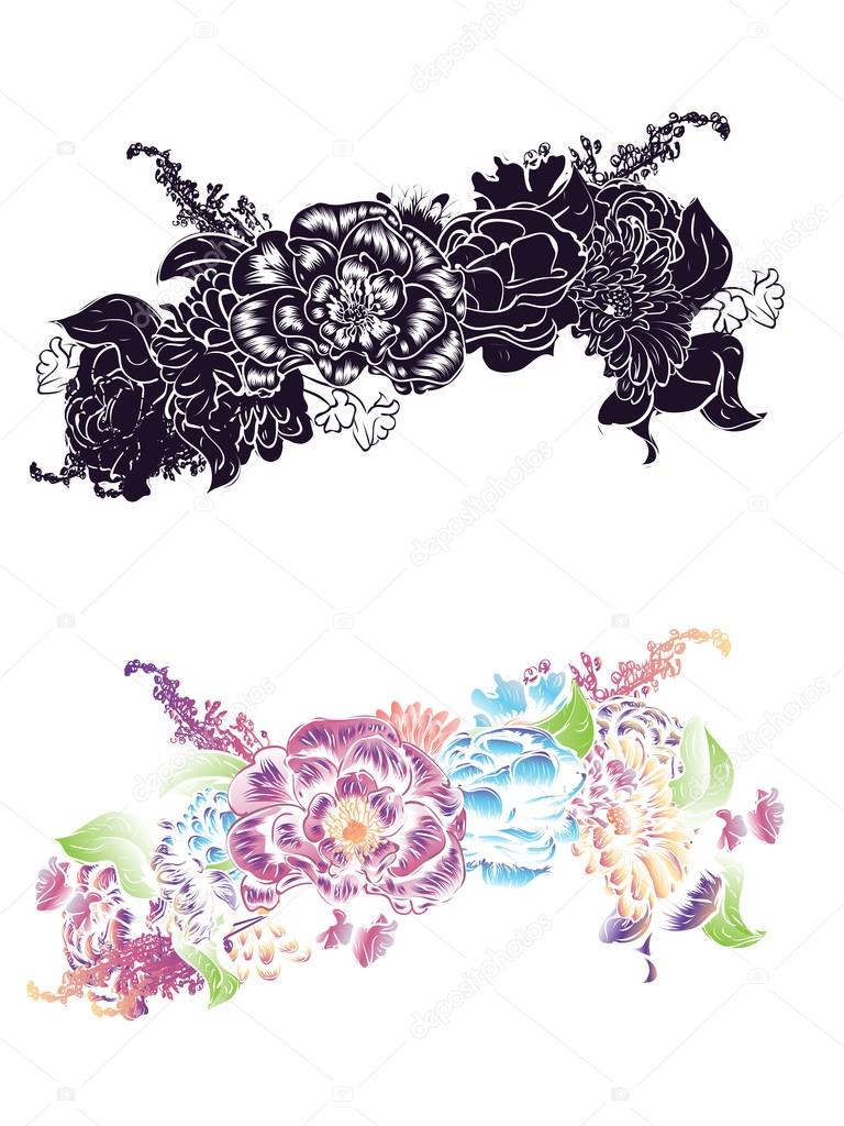 Download Decorative Flower Crown — Stock Vector © artshock #88085996