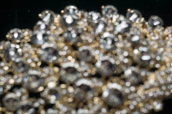 Diamanty a zlato rozmazané — Stock fotografie