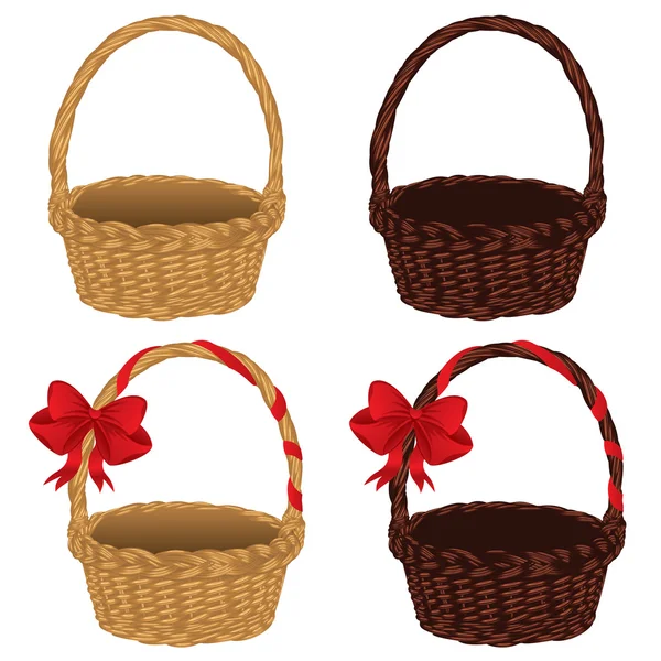 Set of Baskets — Stock Vector