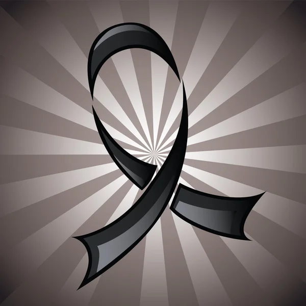 Ruban noir fond — Image vectorielle