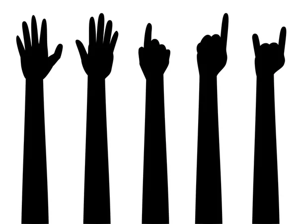 Мультфільм руки з жестів — стоковий вектор