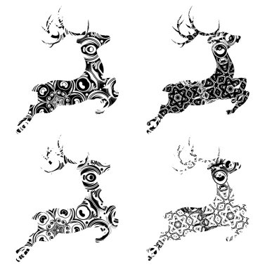 Çizgi film süs geyik