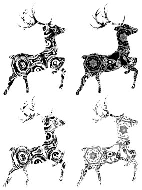 Çizgi film süs geyik