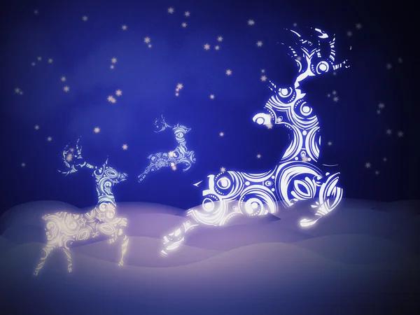 Ornamental Deer Background — Stock Photo, Image