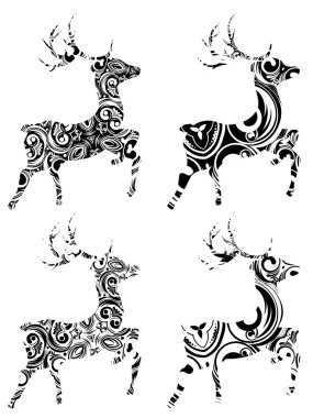 Çizgi film süs geyik