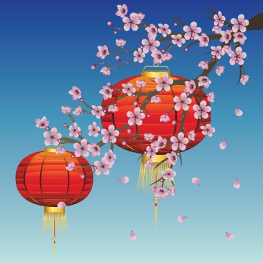 Çince fener Sakura şube ile