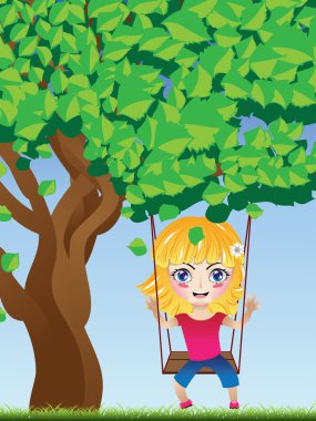 Kız Açık salıncak