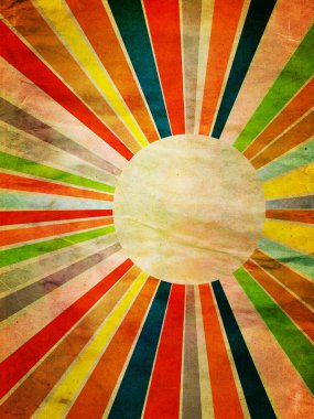 Grunge renkli ışınları arka plan