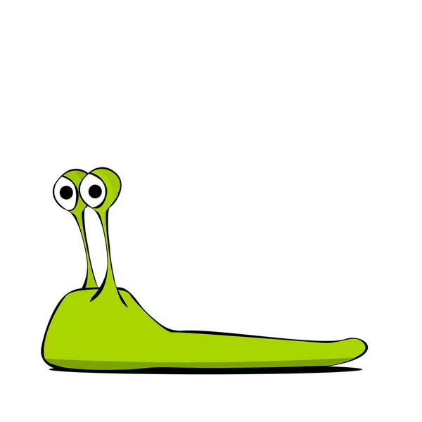 funny slug in comic art stile