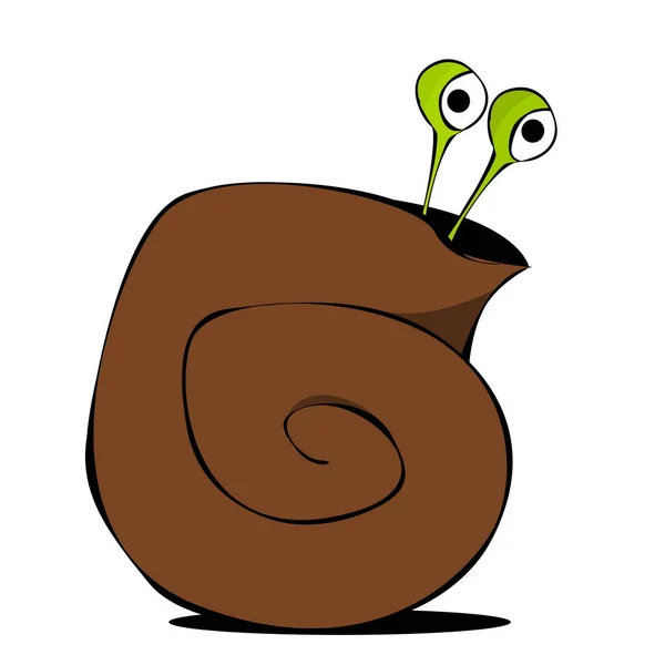 Funny Slug Comic Art Stile — Stock Photo, Image