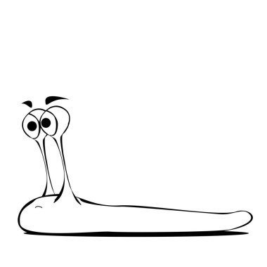 Çizgi romandaki komik sümüklü böcek