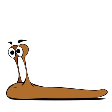 Çizgi romandaki komik sümüklü böcek