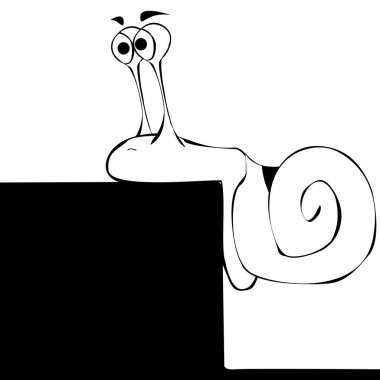 Çizgi romandaki komik sümüklü böcek