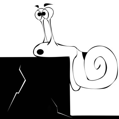 Çizgi romandaki komik sümüklü böcek