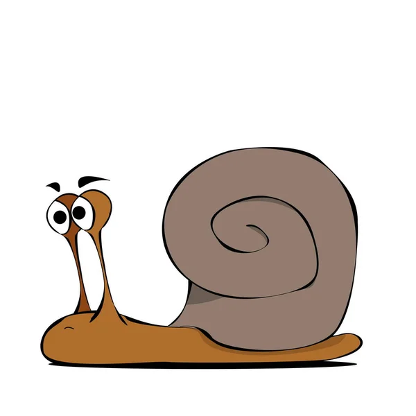 Funny Slug Comic Art Stile — Stock Photo, Image