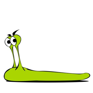 tatlı ve komik komik sümüklü böcek