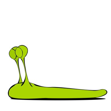 tatlı ve komik komik sümüklü böcek