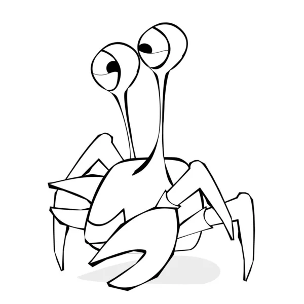 Red Crab Comic Art — Stock Photo, Image