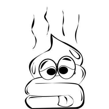 an Icin of shit with face