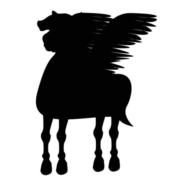 Horse Big Wings — Stock Photo, Image