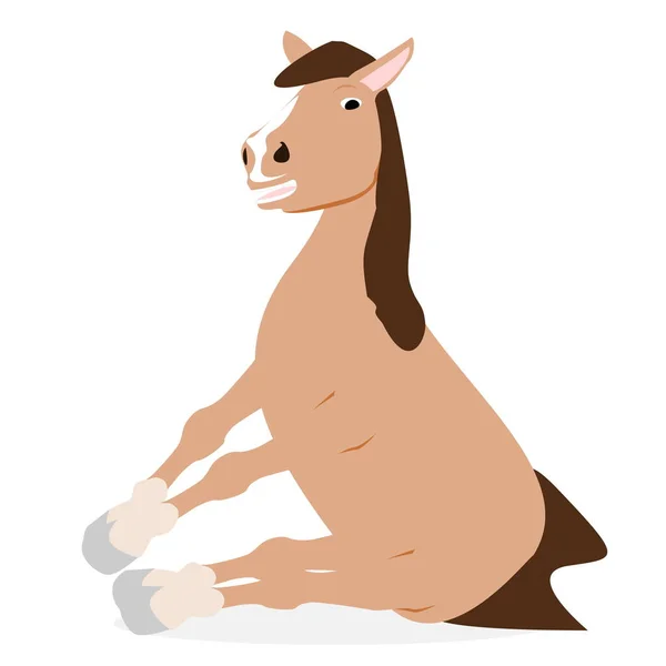 甘い漫画の馬 — ストック写真