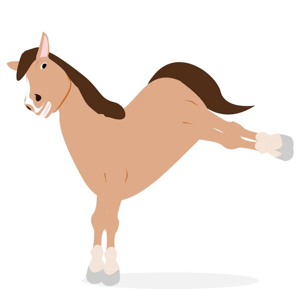 Sweet Comic Art Horse — Stock Photo, Image