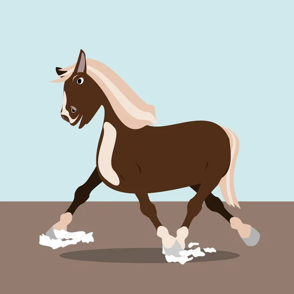 Cavalo Arte Cômica Doce — Fotografia de Stock