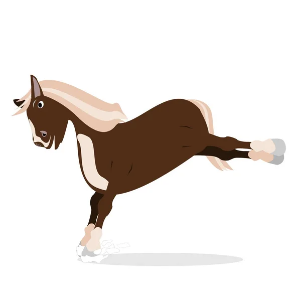 Cavalo Arte Cômica Doce — Fotografia de Stock