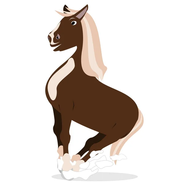 甘い漫画の馬 — ストック写真
