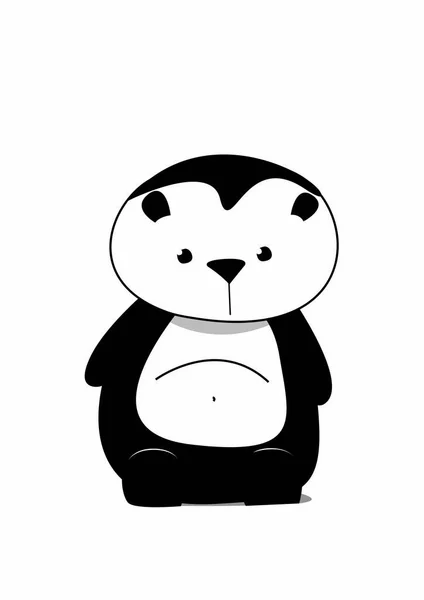 Litle Sweet Mad Panda — 스톡 사진