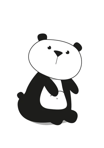 Litle Sladký Šílený Panda — Stock fotografie
