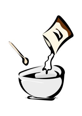 chocolate milk vector illustration