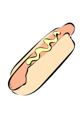 İşte hardallı lezzetli bir sosisli..