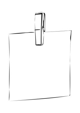 Boş kağıdın vektör çizimi