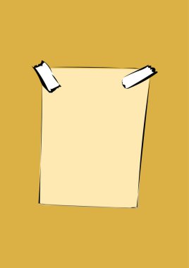 boş kağıdın vektör illüstrasyonu
