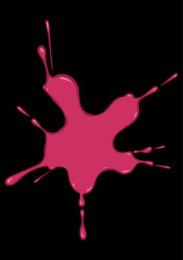 Biraz kırmızı boya. beyaz arkaplanda izole edilmiş.