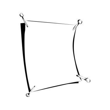 Boş bir sayfanın vektör illüstrasyonu