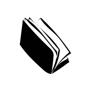 İzole kitap tasarım vektör illüstrasyon