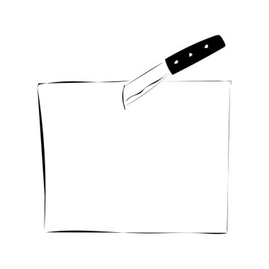 Kurdeleli boş pankartın karalama stili. vektör illüstrasyonu.